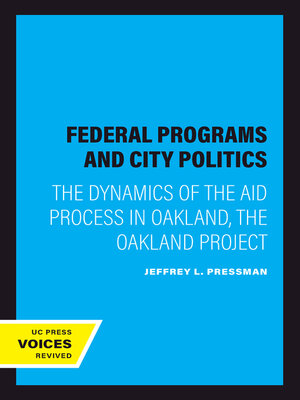 cover image of Federal Programs and City Politics